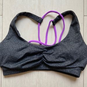 Strappy racerback sports bra